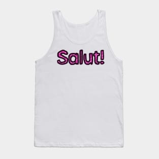 Hello in French - (Pink) Tank Top